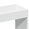 vidaXL Buffet haut blanc 92x33x100 cm bois d'ing&eacute;nierie
