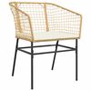 vidaXL Ensemble de salle &agrave; manger pour jardin 5 pcs Marron polyrotin