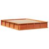 vidaXL Cadre de lit Cire marron 150 x 200 cm Bois de pin massif