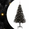 vidaXL Sapin de No&euml;l Noir 150 cm PVC