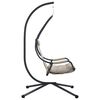 vidaXL Chaise suspendue Taupe 94 x 107 x 196.5 cm Acier