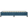 vidaXL Cadre de lit sans matelas bleu fonc&eacute; 80x200 cm velours
