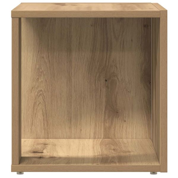 vidaXL Table d'appoint ch&ecirc;ne artisanal 33x33x34 cm bois d'ing&eacute;nierie