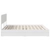 vidaXL Lit de Rangement Blanc 200 x 200 cm Bois d'ing&eacute;nierie