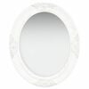 vidaXL Miroir mural style baroque 50x60 cm Blanc
