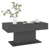 vidaXL Table basse gris 96x50x45 cm bois d'ing&eacute;nierie