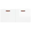 vidaXL Armoire murale blanc brillant 80x36,5x35 cm bois d'ing&eacute;nierie