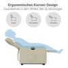 vidaXL Fauteuil inclinable &eacute;lectrique cr&egrave;me similicuir