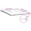 vidaXL Prot&egrave;ge-matelas blanc 140x200 cm