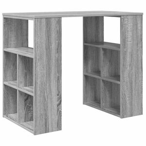 vidaXL Bureau Gris Sonoma Bois d'ing&eacute;nierie 90 x 50 x 75 cm
