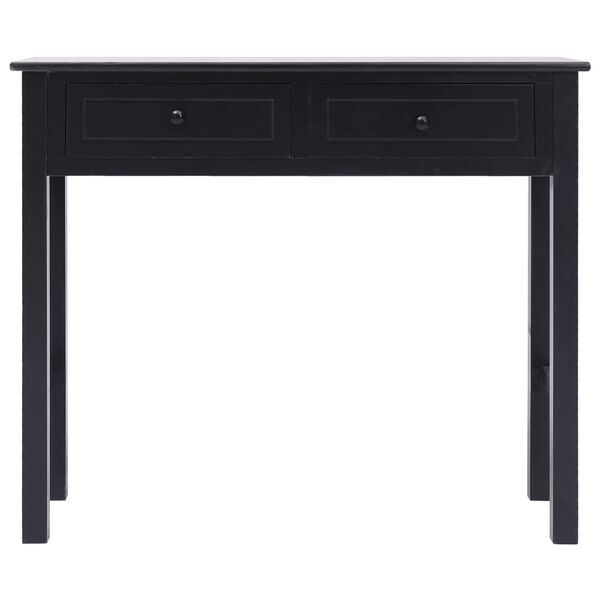 vidaXL Table console Noir 90 x 30 x 77 cm Bois