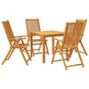 vidaXL Ensemble à manger de jardin 5 pcs 85x85x74 cm Bois d'acacia solide