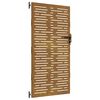 vidaXL Portail de jardin 85x175 cm acier corten conception de carr&eacute;
