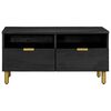 vidaXL Table basse noir 80x54x40 cm bois d'ing&eacute;nierie