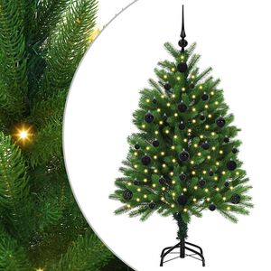 vidaXL Sapin de No&euml;l avec 150 LED avec support Vert 120 cm PE