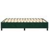 vidaXL Cadre de lit vert fonc&eacute; 140x190 cm velours