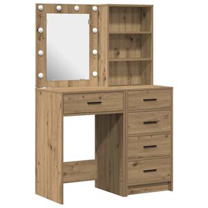 vidaXL Table de Toilette 2 pc Marron 50 x 41 x 135 cm