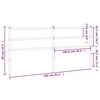 vidaXL T&ecirc;te de lit de remplacement m&eacute;tal noir 200 cm