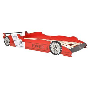 vidaXL Lit voiture de course pour enfants 90 x 200 cm Rouge