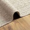 vidaXL Tapis ZIZUR Cr&egrave;me 170 x 120 cm Polypropyl&egrave;ne
