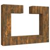 vidaXL Ensemble de meubles TV 6 pcs Ch&ecirc;ne fum&eacute; Bois d'ing&eacute;nierie