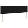 VidaXL Cadre de lit ottoman avec matelas noir 200x200 cm tissu