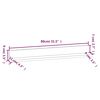 vidaXL &Eacute;tag&egrave;res murales 2 pcs Blanc 80x11x9 cm Bois de pin massif