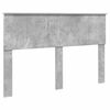 vidaXL Cadre de lit avec t&ecirc;te de lit B&eacute;ton 140 x 190 cm Pin massif