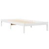 vidaXL Lit biblioth&egrave;que sans matelas blanc 75x190cm bois de pin massif