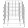 vidaXL Lit sur&eacute;lev&eacute; &agrave; gabion Acier galvanis&eacute; 90x50x50 cm