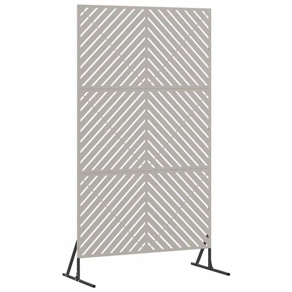 vidaXL &Eacute;cran de confidentialit&eacute; Gris 100 x 50 x 180 cm Acier