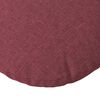 vidaXL Coussins de si&egrave;ge 2 pcs Bordeaux &Oslash;50 x 19 cm tissu