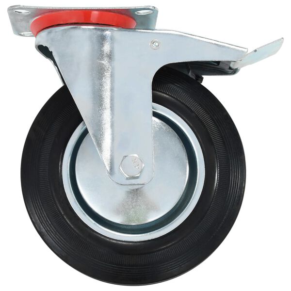 vidaXL 16 pcs Roulettes pivotantes 200 mm