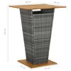 vidaXL Ensemble de bar de jardin 5 pcs et coussins R&eacute;sine tress&eacute;e Gris
