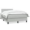 vidaXL Sommier &agrave; lattes de lit et matelas gris clair 120x220cm velours