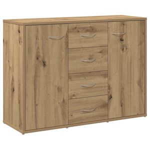 vidaXL Buffet ch&ecirc;ne artisanal 88x30x64 cm bois d'ing&eacute;nierie