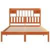 vidaXL Lit biblioth&egrave;que sans matelas cire marron 140x200 cm pin massif