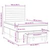 vidaXL Sommier &agrave; lattes de lit et matelas gris fonc&eacute; 120x190cm velours
