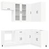 vidaXL Unit&eacute; de cuisine KALMAR 8 pc Blanc Bois d'ing&eacute;nierie
