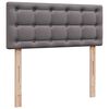 VidaXL Lit ottoman avec matelas & LED gris 120x190cm similicuir