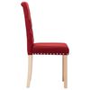vidaXL Chaises &agrave; manger lot de 6 rouge bordeaux tissu