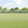vidaXL Cl&ocirc;ture avec poteau Argent&eacute; 1,6 x 10 m Acier