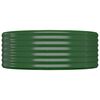 vidaXL Lit sur&eacute;lev&eacute; de jardin Acier galvanis&eacute; 100x100x36cm Vert