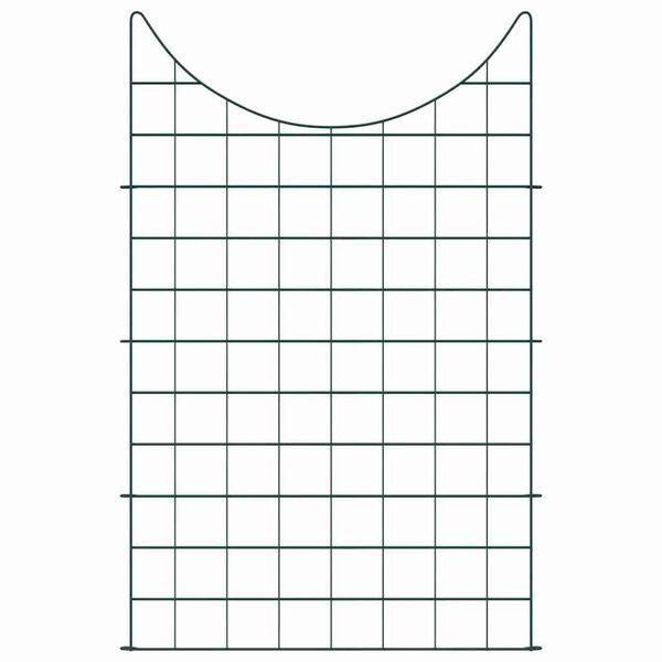 vidaXL Ensemble de cl&ocirc;ture de jardin 8 pcs Vert 50 x 80 cm Acier
