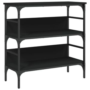 vidaXL Table console noir 75x32x75 cm bois d'ing&eacute;nierie