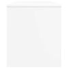 vidaXL Meuble TV Blanc 100 x 35 x 40 cm Bois d'ing&eacute;nierie