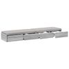 vidaXL Tiroirs de lit avec tiroir Gris Sonoma 140 x 36,5 x 16,5 cm