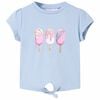 vidaXL T-shirt pour enfants bleu 128