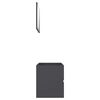 vidaXL Ensemble de meubles de salle de bain 2 pcs Gris Agglom&eacute;r&eacute;