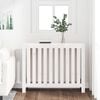 vidaXL Cache-radiateur Blanc 108,5x19x84 cm Bois massif de pin
